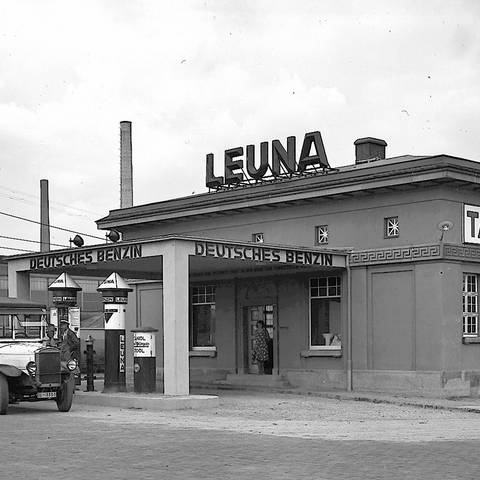 Die Leuna-Tankstelle