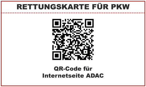 Rettungskarte für Pkw   QR Code ADAC Rettungskarte © Matthias Schröter