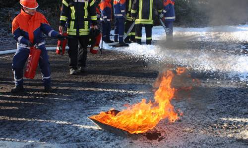 Handhabung Pulverlöscher Handhabung Pulverlöscher