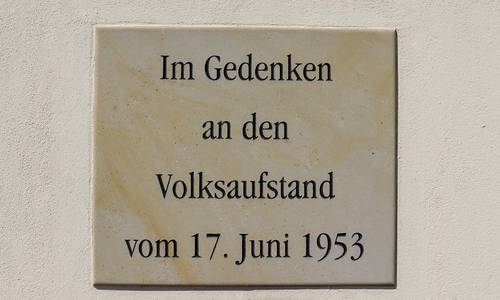 Gedenktafel 17 Juni 1953 © Heike Hickmann