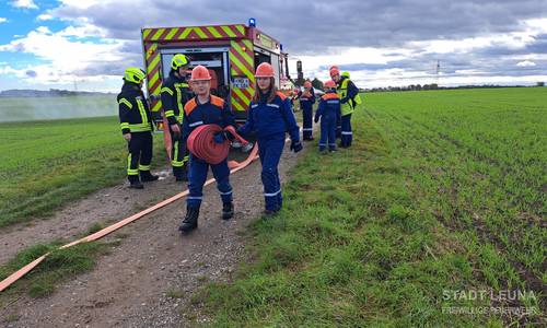 Aufbau der Wasserversorgung © OF Kötzschau