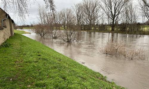 Hochwasser Leuna Jahreswechsel 2023 2024   Matthias Schröter © Matthias Schröter